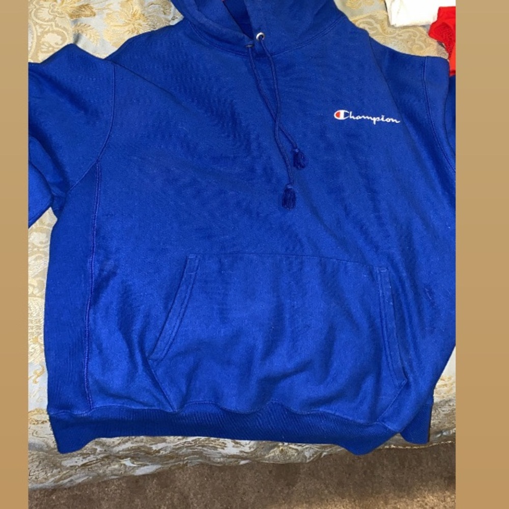 Blue hoodie